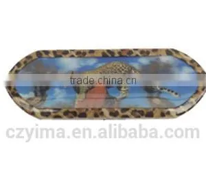 Horse Dandy Brush With 3D Leopard Image Pattern/equestrian Brush thumbnail-1