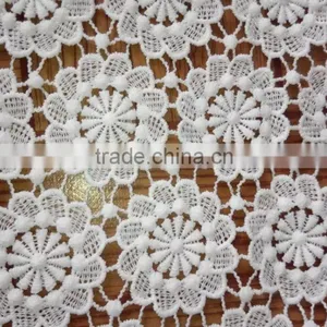 2016 Embroidery Lace Fabric Milk Silk Water Soluble Full Lace for Garment Accessory thumbnail-4