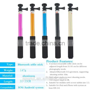 New Products 2016 Innovative Product Extendable Camera Tripod Selfie Smartphone Monopod With Mini Selfie Stick thumbnail-6