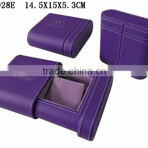 T1028E Custom Faux Leather Unique Drawer Jewelry Earring Box for Necklace thumbnail-2