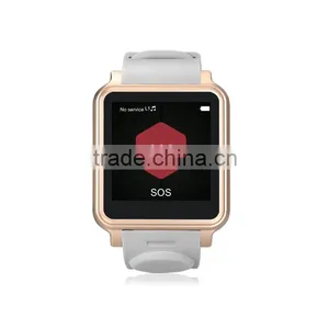2016 New Kids/Elderly Healthcare Fall Down Automatically Send SOS Alert Watch GPS LBS GPRS Tracking Watch Smart Phone Sim Card thumbnail-1