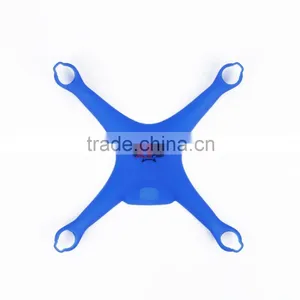 Blue Dust-proof Silicone Fuselage Protective Cover Case FOR DJI Phantom 4 thumbnail-1
