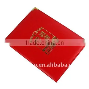 PU Gold Foil Stamping Logo Honor Certificate Holer thumbnail-1