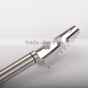 Strong Grip Stainless Steel Fish Scale Scraper Remover for Fast Kitchen Food Prep thumbnail-3