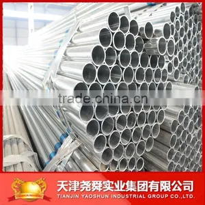 ROUND GI ASTM A500 WELDED HOT DIP GALVANIZED STEEL PIPES thumbnail-1