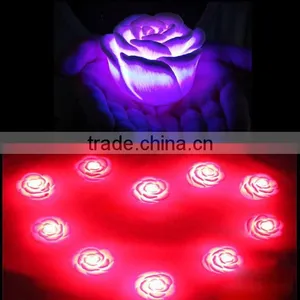 LED Romantic Rose Flower 7 Color Changed Changing Lamp LED Night Lights Light thumbnail-3