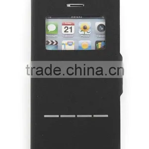 Ultra Slim Leather Cover Flip Case for Iphone 5g,high Quality Flip Leather Case, Cell Phone Case thumbnail-1