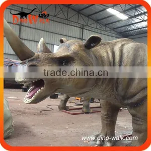 3.5 Meters Life Size Animatronic Emulation Realistic Robotic Rhinoceros thumbnail-1