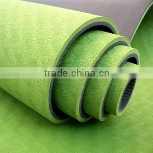 6mm Thickness Non-slip Moisture Resistant TPE Yoga Mat thumbnail-1