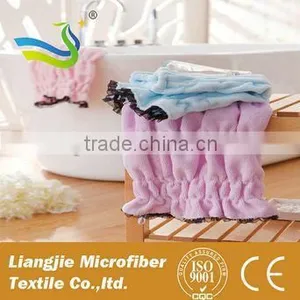 [LJ Towel] 2PCS Microfiber Hair Drying Towel Shower Cap thumbnail-1