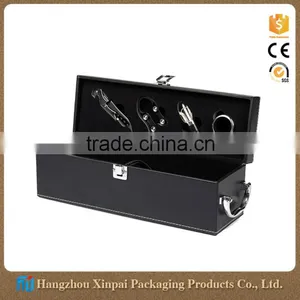 Custom Logo Single PU Leather Wine Box thumbnail-1