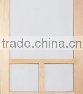 Mosquito Netting Solid Pine Wood China Supplier Screen Door thumbnail-4