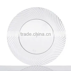 Wholesale Plastic Clear Bamboo Plate thumbnail-2