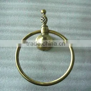Unique Twisted Wall Mount Antique Hotel Towel Ring thumbnail-1