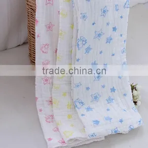China Wholesale Medical Grade105x105cm Cotton Gauze Wrapped Baby 6 Layer Muslin Blanket Supplier's Choice thumbnail-2