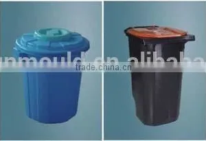 China Plastic Injection Product Wheeled Hotel Trash Trolley Mould thumbnail-2