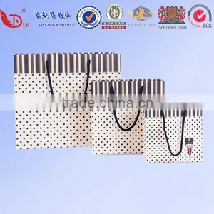 Printed Brown Kraft Gift Paper Bags With Paper Handles thumbnail-1