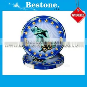 West European Style Poker Chips thumbnail-1