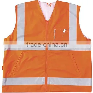 High Visibility Vest,workwear,uniform,waistcoat,reflective Tape,security,safety thumbnail-1