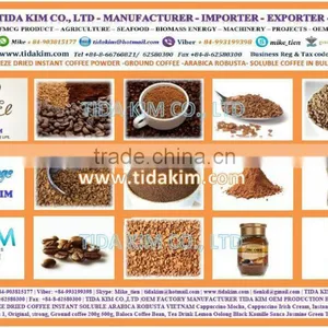 MANUFACTURER ROASTED ARABICA COFFEE - OEM BRANDED NAME -AGGLOMERATED SPRAY FREEZE DRIED INSTANT COFFEE TIDA KIM ROBUSTA thumbnail-6