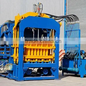 Power Step Vibration Brick Making Machine QT4-15 Hydraulic Block Machine Equipment for the Production thumbnail-6