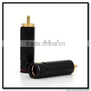 OEM Black Print Gold RCA Connector Cables Audio HIFi Cable thumbnail-2