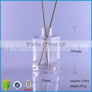 80ml Square Shaped Frosted Bottle for Essence Oil Aromatherapy Reed Diffuser Glass Bottle for Decorative thumbnail-2