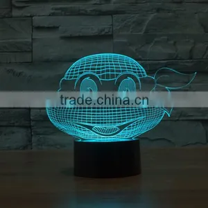 3D LED Lamp Light USB Teenage Mutant Ninja Turtles Colorful Night Light for Wedding Deco Innovative Christmas Gift Present thumbnail-5