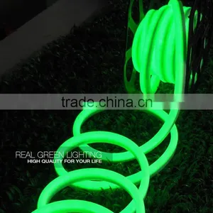 IP65 Outdoor Garden Decoration Green 24V LED Neon Rope Lighting thumbnail-1