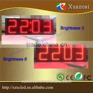 High Clear High Brightness 5'' Red LED Digital Timing Clock or Countdown Timer Brightness Adjustable thumbnail-2