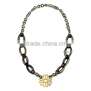 Buffalo Horn White, Buffalo Horn Jewelry, Buffalo Horn Necklace SHN-317 thumbnail-1