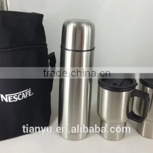 Stainless Steel Vacuum Flask Gift Set 750ml+2*14OZ thumbnail-1