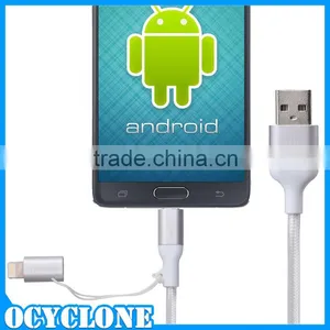 New Stylish for Apple Phone 2 in 1 MFI Data Sliver Cable for Turtle Brand 100% Brand New High Quality Materials thumbnail-3