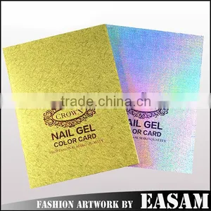 2015 Newest 216 Space Silver PU Leather Nail Art Salon Color Chart Nail Gel Polish Display Book Quality Choice thumbnail-1