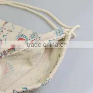 2016 China Customize Wholesale Cheap Promotion Velvet Fabric Draw String Pouch Waterproof Polyester/ Cotton Drawstring Shoe Bag thumbnail-4