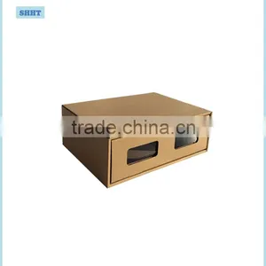 Customized Corrugated Paper Storage Box for Clothing With Cut Window thumbnail-4