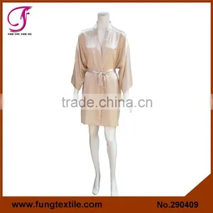 290409 Women Short Satin Bath Robe thumbnail-5