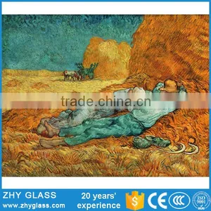 Cheap Decoration Glass Beautiful Pictures Glass Painting thumbnail-1