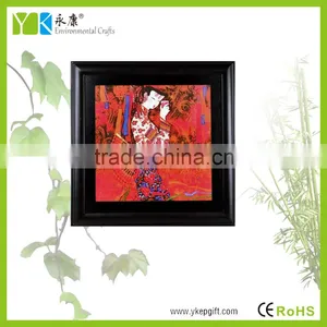 Wholesale Beautiful Folk Customs Young Lady Modern Chinese Wall Art Painting thumbnail-2