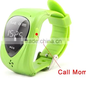 Students Wrist Silicon Water Resistant Location Talking SOS Panic Button Watch GPS Tracking Kids Watch thumbnail-5