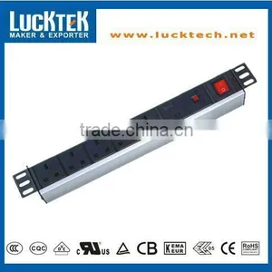 19" 1.0U 5 WAY UK TYPE MASTER-SLAVE PDU thumbnail-1