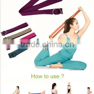 Anti-slip Natural Latex Organic Yoga Strap thumbnail-1