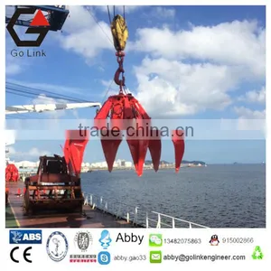 GOLINK Electric Hydraulic Orange Peel Grab Hydraulic Orange Peel Grabs Bucket Garbage Grapple thumbnail-5