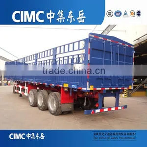 Tri Axle Side Wall High Bed Trailer With Semi Trailer Door thumbnail-6