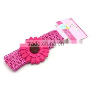 Fashion Knitted Headband Pattern Knit Headband With Flower thumbnail-1