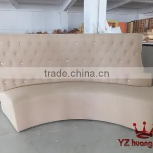 Wooden u Shape Booth for Restaurant YK213 thumbnail-3