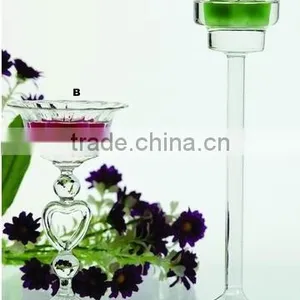 Heat Resistant Glass Candle Holder Set thumbnail-1