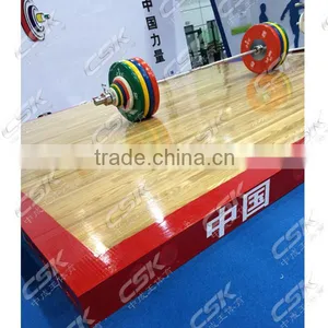 Wood Olympic Weight Lifting Platform Competition Weight Lifting Platform thumbnail-1