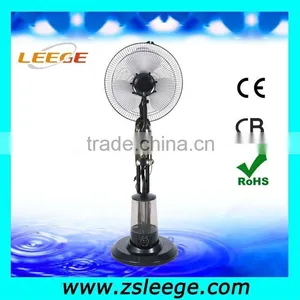 FP-1602B Water Bottle With Spray Fan Black Color 16 Inch Water Mist Fan thumbnail-1