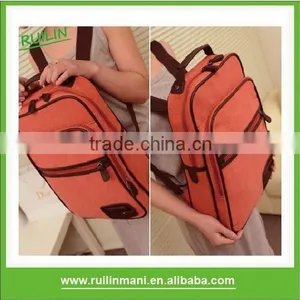 Stylish Khaki Canvas Backpack thumbnail-2
